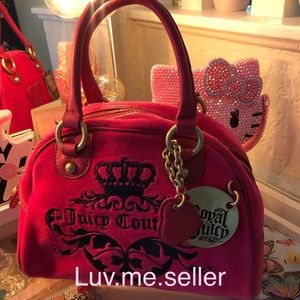 Pink juicy couture bag bowler bag